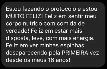 Depoimento de aluna