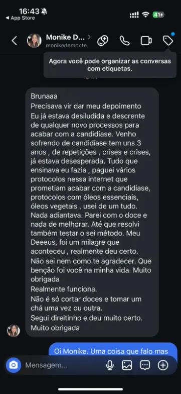 Depoimento de aluna