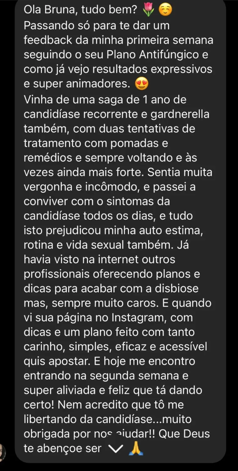 Depoimento de aluna