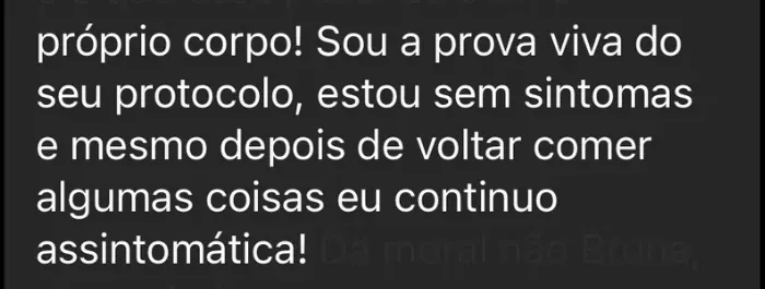 Depoimento de aluna