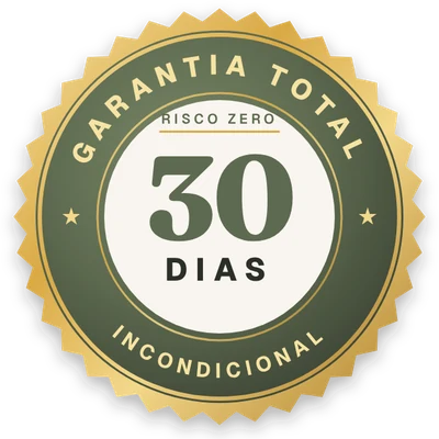 Selo de garantia incondicional de 30 dias